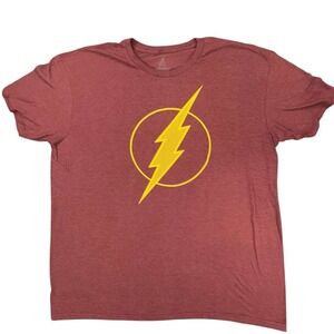 The Flash DC Comics‎ Graphic T-Shirt costume Lightning Bolt Adult 3XL 
Tee New